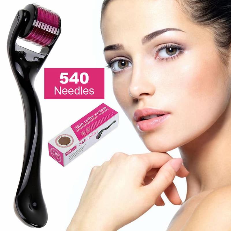 Derma Roller 0.50mm Skin Therapy Micro-Needle 540 For Acne Scars Wrinkles Stretch & Pores